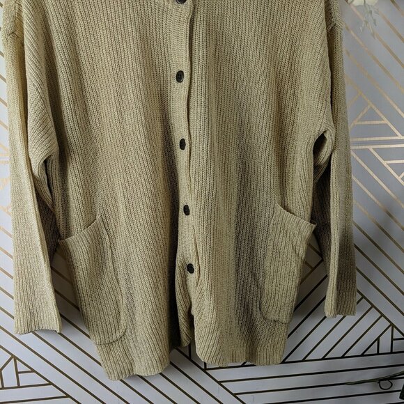 Samansa Mos2 Knit Cardigan Button Up Long Sleeve Size F ? Rayon blend - Picture 6 of 6
